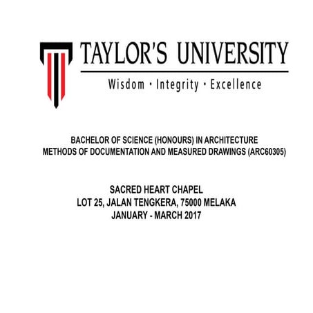 Sacred Heart Chapel Research Report