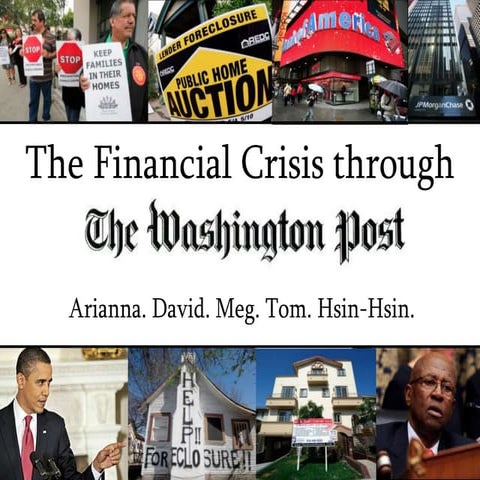 The Washington Post's Coverage of the Financial Crisis