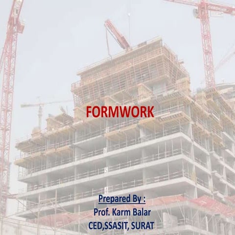 CHE :- 6 form work (MODULE 3)