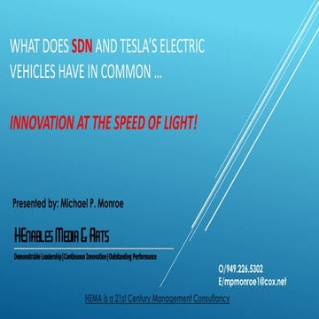 Innovation at the speed of Light: What SDN and Tesla have in common