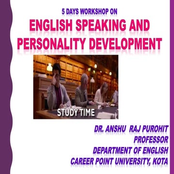 Part 2 Speaking English and Personality Development Final functional grammar