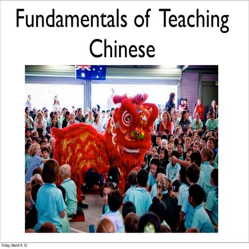 Fundamentals of Teaching Chinese