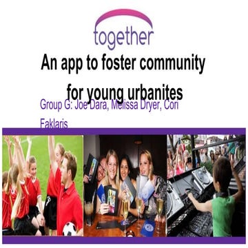 Together: An app to foster community for young urbanites