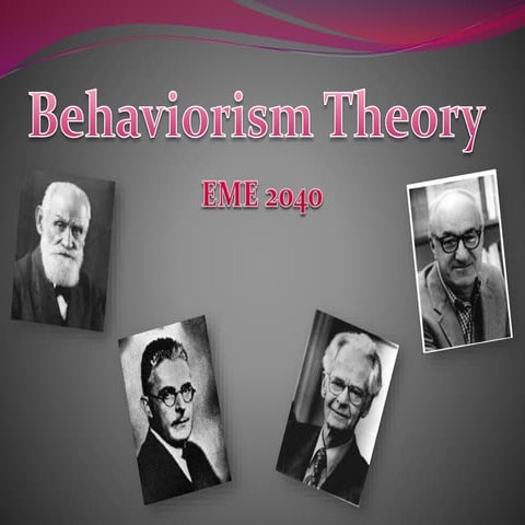 EME2040 Learning Theories