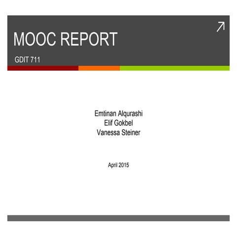 Final group presentation