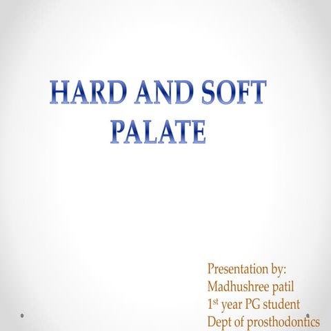  hard and soft palate in prosthodontics