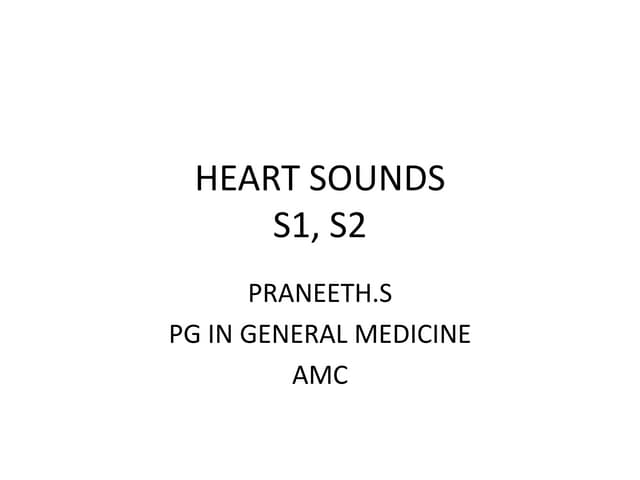 first and second heart sounds 