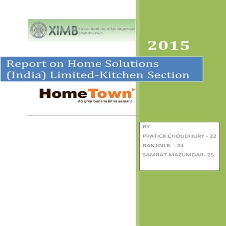 Home Solutions (India) Ltd - Kitchen Solutions