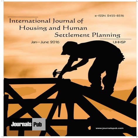 International Journal of Housing and Human Settlement Planning vol 2 issue_1