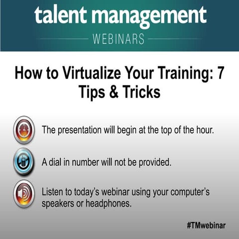How to Virtualize Your Training   7 Tips and Tricks