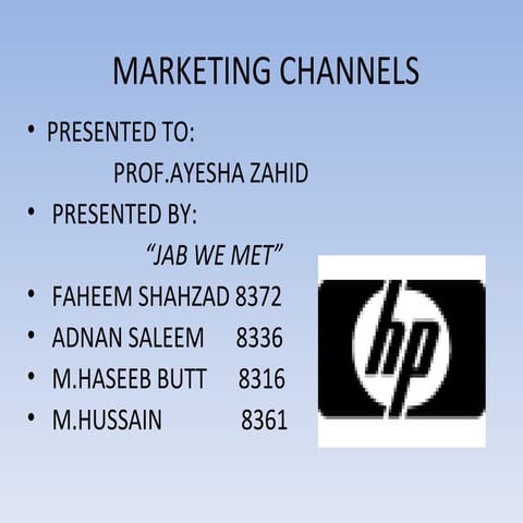 HP channel analysis 