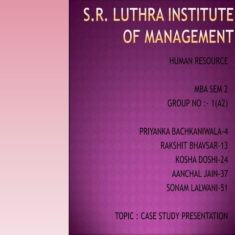 Final hr case study ppt