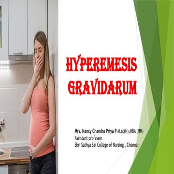 Final Hyperemesis gravidarum.pptx. Excessive vomiting | PPTX