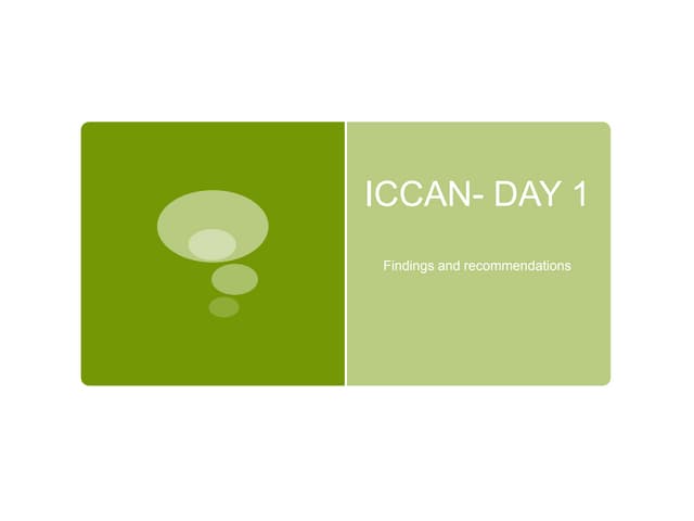 I-CCAN Workshop Highlights