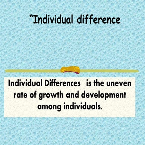Final individual differences