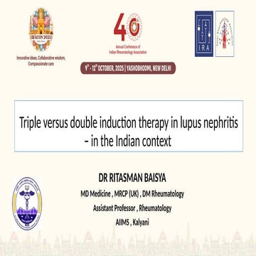 DOUBLE VERSUS TRIPLE IMMUNOSUPPRESSION THERAPY FOR INDUCTION IN LUPUS NEPHRITIS