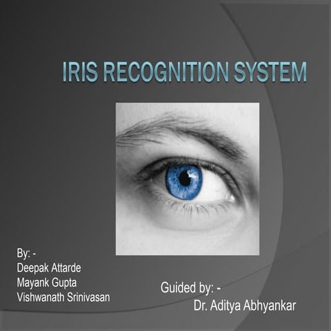 IRIS RECOGNISATION 