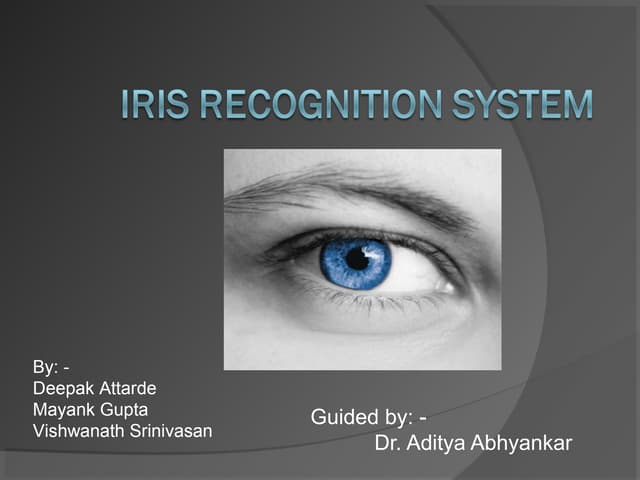 Final iris recognition