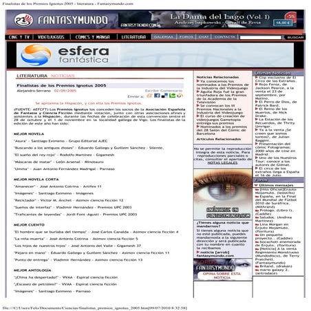 Finalistas premios ignotus_2005