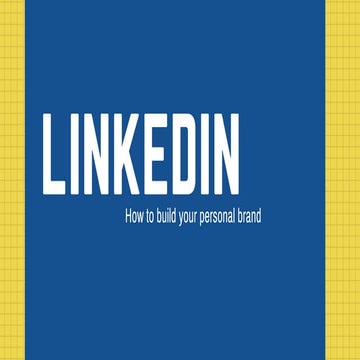 Personal Branding for LinkedIn