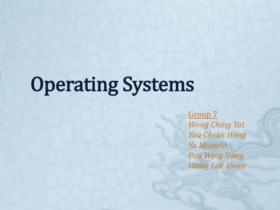 Evolution of operating system | PPT