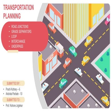 Road Junctions - Transportation Planning