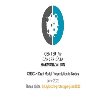 CRDC-H Draft Model Presentation to Nodes