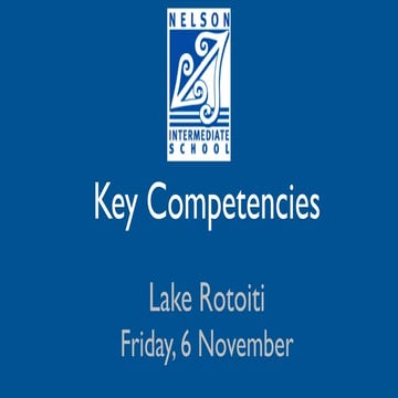 NIS Key Competencies
