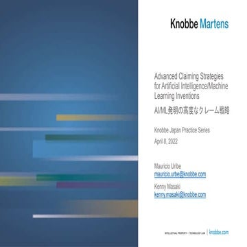 Advanced Claiming Strategies for Artificial Intelligence/Machine Learning Inv...