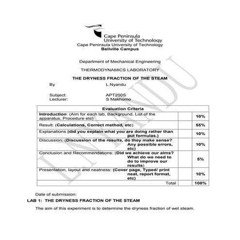 Final lab report for thermos 2(mech)
