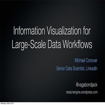 Information Visualization for Large-Scale Data Workflows | PDF