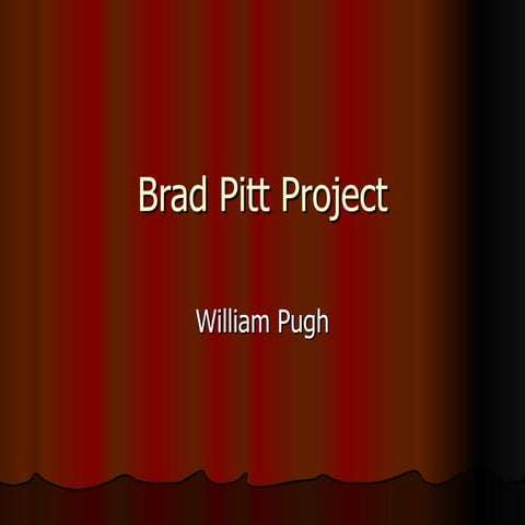 Brad Pitt project