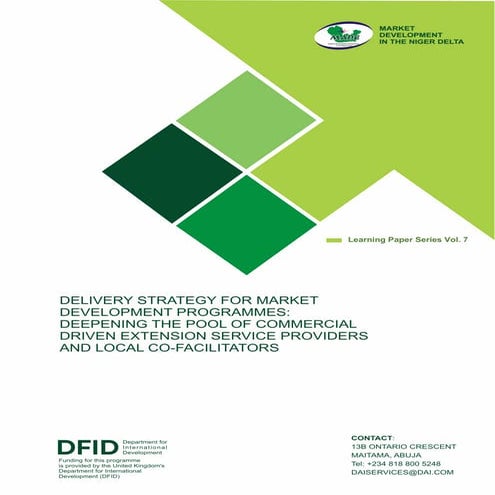 Final learning paper on delivery strategies for msd commercial extension and ...