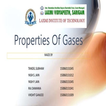 Properties of gases