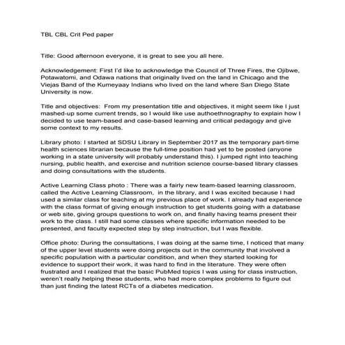 Final long version notes for Preparing Health Sciences Students for Real Worl...