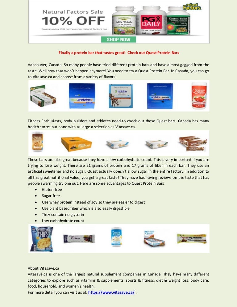 photo Are Quest Protein Bars Good For Weight Loss slideshare