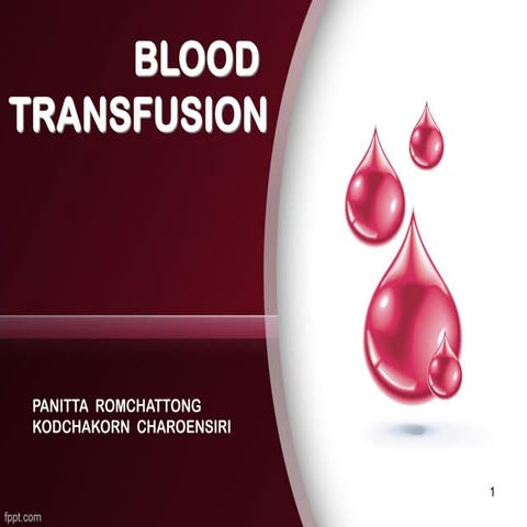Blood transfusion