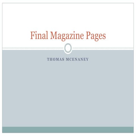 Final magazine pages