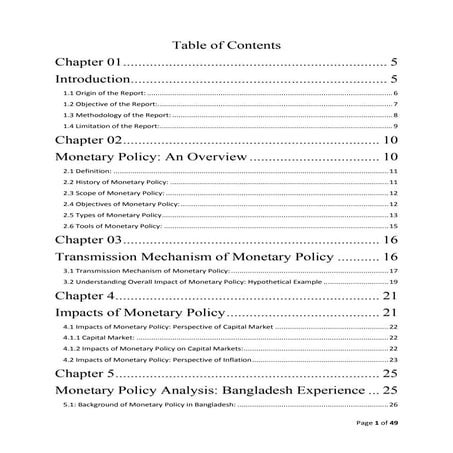 Monetary Policy in Bangladesh