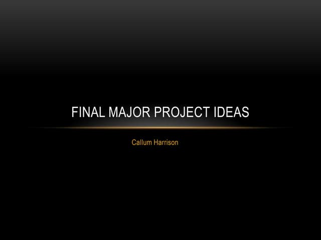 Final major project ideas moodboards