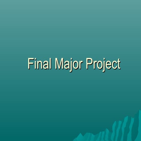 Final major project mood boards