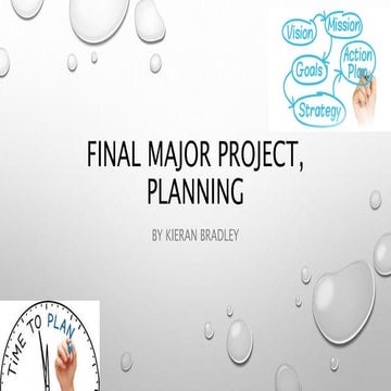 Final Major Project Planning 2019