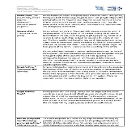 Final major project proposal form | DOCX