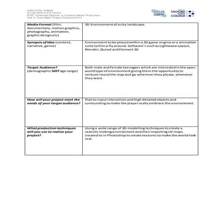 FMP Proposal Form