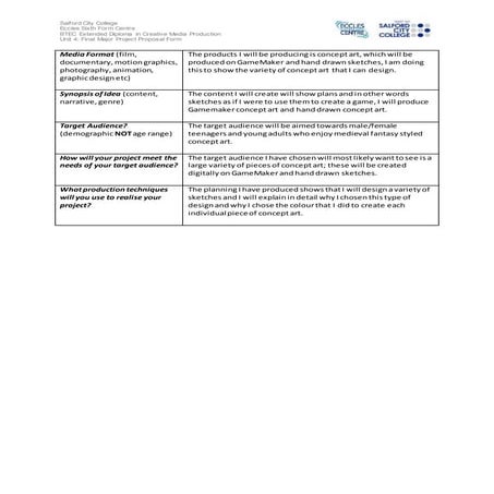 Final Major Project Proposal | DOCX