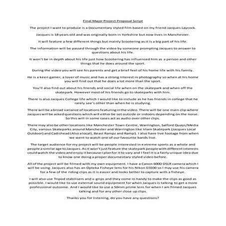 Final major project proposal script