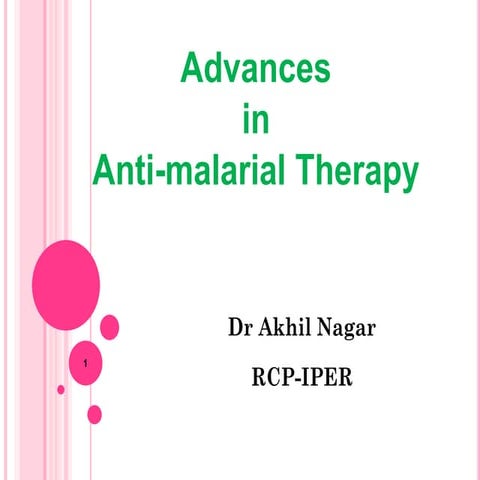 Malaria and Antimalarial Drugs and recent Advancement 