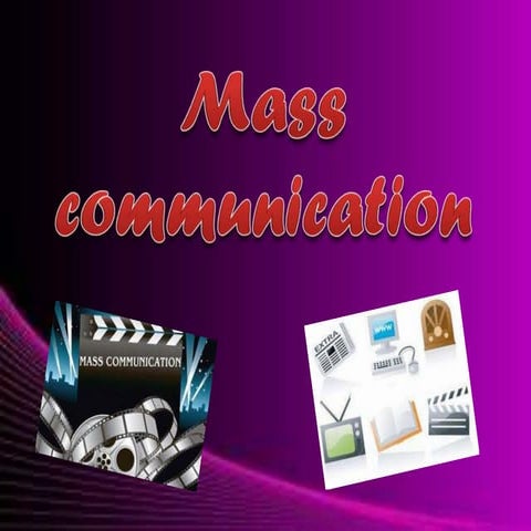career in mass communication