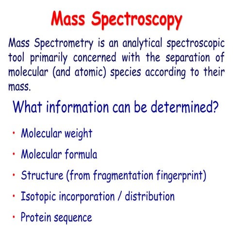 MASS SPECTROSCOPY.ppt