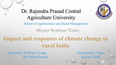 IMPACT OF CLIMATE CHANGE 